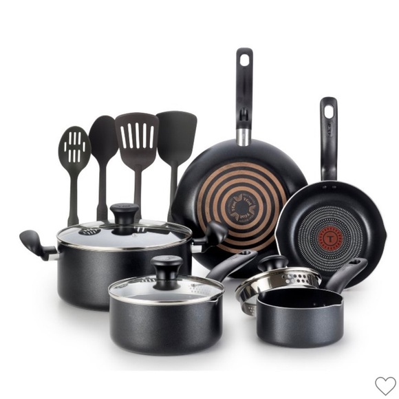 T-fal 12pc Nonstick
Cookware Set NEW IN BOX - Picture 1 of 10